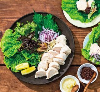 切って並べるだけ！鶏むね肉で【サムギョプサル】風、腸活レシピが夏休みのママを救う！