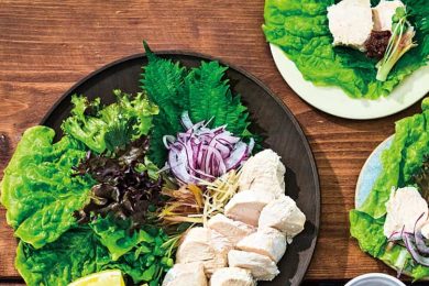 切って並べるだけ！鶏むね肉で【サムギョプサル】風、腸活レシピが夏休みのママを救う！