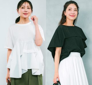 普通のTシャツじゃ物足りない40代に！ラクだけど映える「一癖トップス」4選