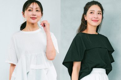 普通のTシャツじゃ物足りない40代に！ラクだけど映える「一癖トップス」4選