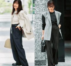 40代が今選ぶべき【最強黒パンツ】〈３選〉ヒール無しで美脚になるシルエットは？