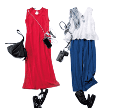 40代の夏服は「スマホショルダー」で洒落る!小物を効かせた【ストレスフリーコーデ】2選