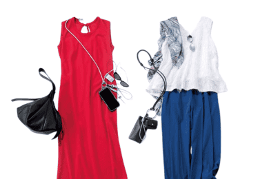 40代の夏服は「スマホショルダー」で洒落る！小物を効かせた【ストレスフリーコーデ】2選