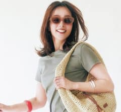 【Tシャツ×ハーフパンツ】夏のご近所コーデは最愛ピンクで盛り上げて!