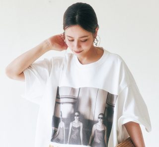 【40代のTシャツコーデ】超ビッグサイズ×きれいめハーフパンツでモードに昇華