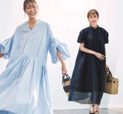 お腹・腰回りを自然に隠す！「今どきAライン＆コクーン」体型カバーワンピ〈3選〉