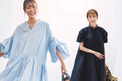 お腹・腰回りを自然に隠す！「今どきAライン＆コクーン」体型カバーワンピ〈3選〉
