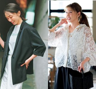 【40代の9月服】真夏の半袖に羽織るだけ！「軽アウター」で即・秋シフト〈5選〉
