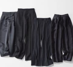 40代、一瞬で品良くなれる「黒ドレスパンツ」があれば、秋のコーデに迷わない!【スタイリストが選んだ一軍パンツ4選】