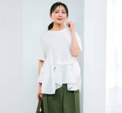 【40代】ワイドパンツ派の夏コーデが劇的に変わる!洒落見えトップス5選