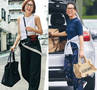 ご近所コーデ、オシャレな人も【ワイドパンツ】頼りだった！40代が着映える〈リアルコーデ7選〉
