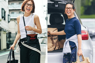 ご近所コーデ、オシャレな人も【ワイドパンツ】頼りだった！40代が着映える〈リアルコーデ7選〉