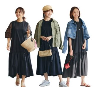 【骨格タイプ別】体型お悩みも解決！「ランタンスリーブワンピース」をSTORY認定スタイリスト3名が着こなしてみた