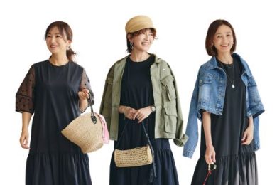 【骨格タイプ別】体型お悩みも解決！「ランタンスリーブワンピース」をSTORY認定スタイリスト3名が着こなしてみた