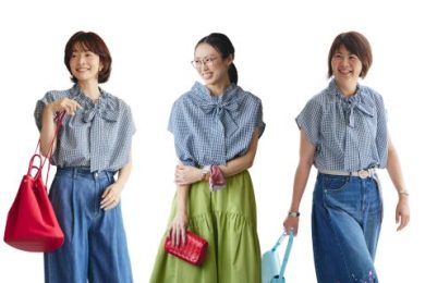【骨格タイプ別】人気のギンガムチェックブラウスをSTORY認定スタイリスト3名が着こなしてみた【前編】