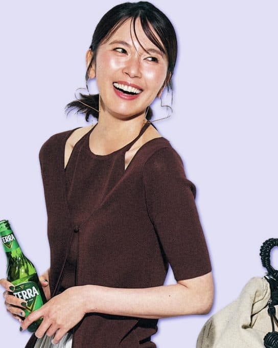 オシャレの即効性◎【レイヤード風ニット】で8月最後の夜飲みへ