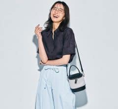 夏はこれを真似すればOK!40代【ワイドパンツコーデ】見本帳⑧。洒落る足元の正解は?