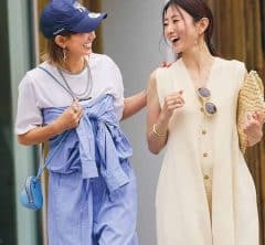 40代が「オシャレ感」を出すコツは?【ワンピ&オールインワン】真夏の着こなし〈SNAP〉