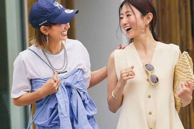 40代が「オシャレ感」を出すコツは？【ワンピ＆オールインワン】真夏の着こなし〈SNAP〉