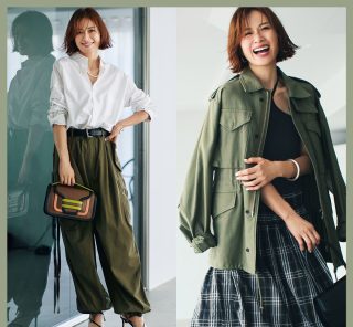 【今年No.1垢抜けカラー】「カーキ」名品〈10選〉。いつもの服が即・秋顔に変わる！
