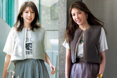 【夏Tシャツの生活感を消す！】まだ半袖でいたい日の「初秋ジレ＆ベスト」3選