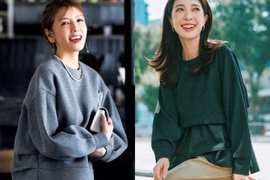【ニットはまだ早い今】40代の「部屋着見えしない」きれいめスウェット3選