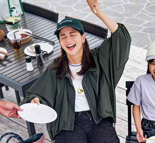 【40代のBBQコーデ】洗える！映える！秋色甘パンツがあればずっとご機嫌