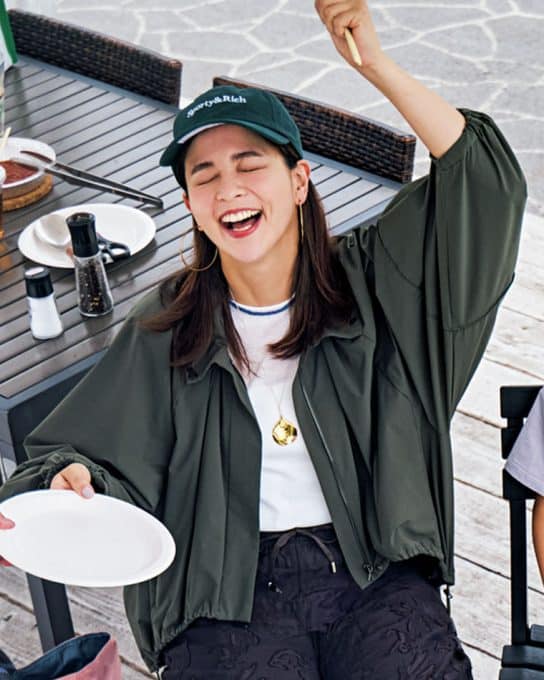 【40代のBBQコーデ】洗える！映える！秋色甘パンツがあればずっとご機嫌