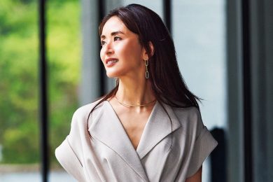 【40代のお仕事コーデ】きちんと見えして“暑秋”をしのぐ衿付きワンピース