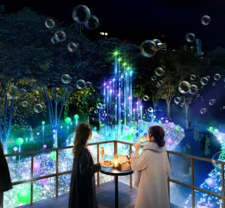 シャンパンを片手にしゃぼん玉イルミネーションを楽しめる特別なラウンジが初登場「MIDTOWN CHRISTMAS 2026」