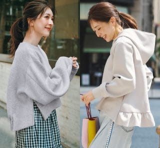 【寒暖差のある今】ロンTよりきちんと見えてブラウスよりラク！40代の「スウェット＆パーカー」5選