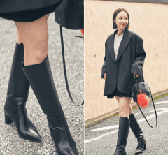 大人が即・美脚になれる「黒ブーツ」。長さのトレンドは？足元SNAP【3選】
