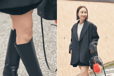 大人が即・美脚になれる「黒ブーツ」。長さのトレンドは？足元SNAP【3選】