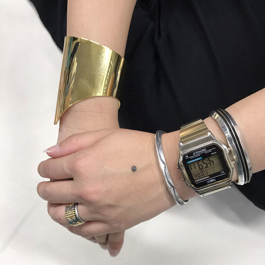 シルバースタッズ 銀製 ブレスレット マム&パップ ヴィンテージ 
